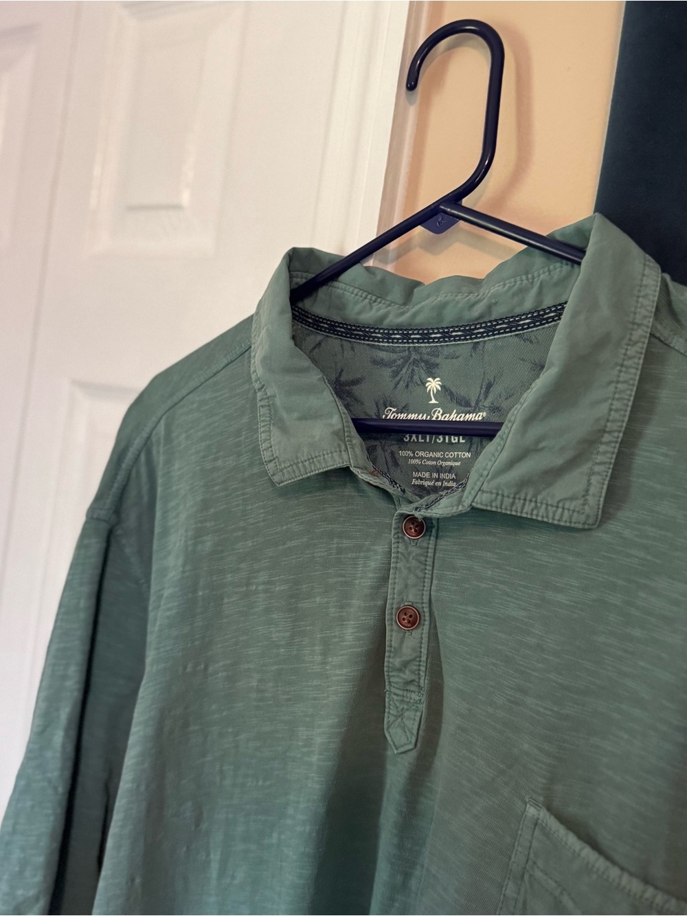 Tommy Bahama Men's Green Short-Sleeve Polo Shirt